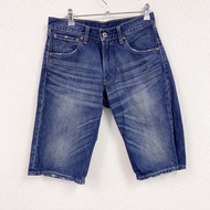 Levi's 503 牛仔短褲/牛仔褲，拉鍊門襟，靛藍色，W29 碼，古著。
