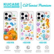 Kucase - Softcase Premium Clear Case TransparentBENING Watercolor Sea Animal Motif CLE-K1 Google Cas
