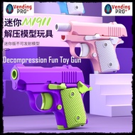 Pistol Blowback Pistol Mini Decompression Fun Toy Gun T12 重力幼崽1911手枪反吹回膛小萝卜手枪迷你解压玩具