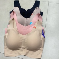 Wacoal Model WH9E12 Smooth Underwear Set Non-Wired Bra V-Neck Pullover (️No Sign)