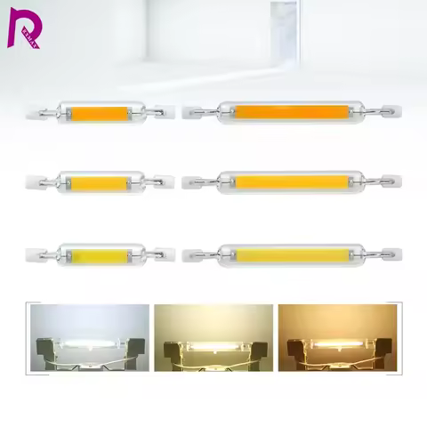LED R7s COB Glass Tube 78MM 118MM 5W 10W 20W Light Bulb AC 110V 220V High Power J78 J118 Replace Hal
