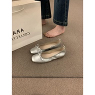 999 Ballet Shoes Wear Fairy Skirt Silver Wind Soft Feet Heel Can Be Worn Every Day 938