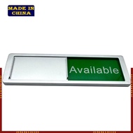 HIk In Use or Available Sign for Home Office Hotles Hospital Restroom Vacant Occupied Magnetic Slide