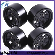 4PCS Metal Alloy 1.9 Beadlock Wheel Rims for 1:10 RC Crawler Axial SCX10 AXI03007 90046 TRX4 Redcat 