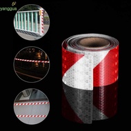 YANGGUA Safety Reflective Stickers, Red White Self Adhesive Reflective Tape,  2 Inch X 32.8 Feet Twi