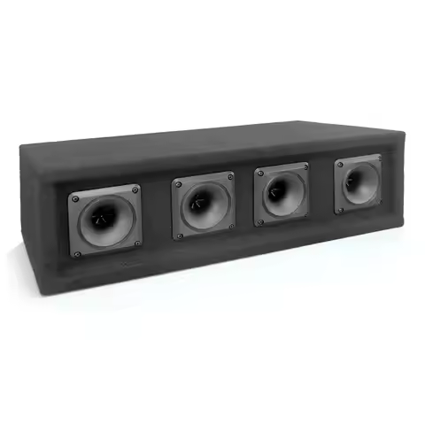 Pro 4 Way DJ Speaker System, 300 Watt Power, 150 RMS, Four 3 Inch Horn Piezo Tweeters, 8 Ohm Impedan