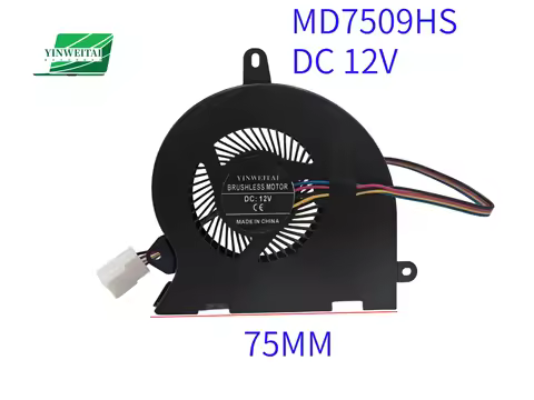 DC 5V 12V New Original Laptop/Notebook CPU Cooling Fan For MD7509HS BF07509H05FP LD7509S5