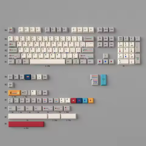 C64 R2 side engraving Mechanical Keyboard Keycap of 147 Keys PBT Thermal Sublimation Cherry Cherry O