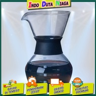 OHFIN Coffee Maker Pot V60 Drip Kettle Barista Glass Coffee Pot - SE111