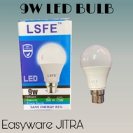 'LSFE' 9W LED Bulb (A60 3000K B22) (WARM WHITE)