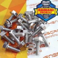 PROBOLT BOLT M4X12 BOLT 6 THREAD 1.2 CM LENGTH STAINLESS CHROME 100% ORIGINAL HENG THAILAND