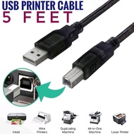 Universal Printer Cable USB 2.0- Type A Male to B Male Printer Scanner Cord High Speed for Brother,