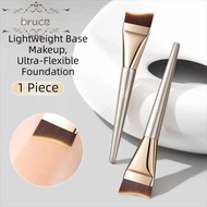 BRUCE1 Liquid Foundation Brush, Dense Bristle Ultra-thin Tail Crescent Makeup Brush, Portable Soft S