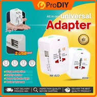 All in one Travel Adapter Universal Adapter Charger Adapter International Adapter UK Converter 2 USB NK-823 &amp; 931