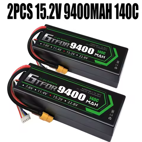 GTFDR 9400mAh 140C HV 7.6V 11.4V 15.2V Lipo Battery 11.1V 14.8V 22.2V 3S 4S 6S 10000mAh 6500mAh 6200