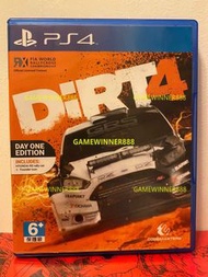 《今日快閃價》（中古二手）PS4遊戲 DIRT4 塵土飛揚4 大地長征4 拉力賽 DiRT 4 港版英文版