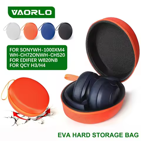 EVA Hard Carrying Case Shockproof Headphone Case Anti-scratch Hard Shell Case Waterproof for Sony WH