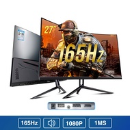 Anmite 27"2K QHD 240Hz Curved HDR Gaming Monitor PC HDMI Screen Display Ultra-narrow Bezel Design 10