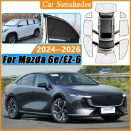 Anti-UV Car Window Shading Sun Shade For Mazda EZ-6 2025 Accessories EZ6 6e 2024 2026 Car Sunscreen 