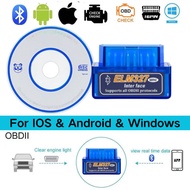 Mini ELM327 Bluetooth 5.1 OBD2 Scanner  with CD V2.1/V1.5 Car Diagnostic Code Reader Check Engine fo