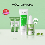 YOU Acneplus 4-in-1 Bundle | Exfoliating Toner Acne Spot Moisturizer Hy Amino Anti Acne Facial Wash | Serum Jerawat Obat Totol Jerawat Paket Skincare