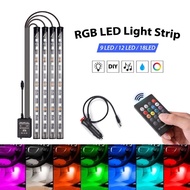 🔥TOP SELLING🔥 Car RGB Atmosphere Light Strips Remote Control Sound Sensor APP Control Car Foot Lamp