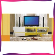 6 Feet Solid TV Cabinet Wood (White & Black)