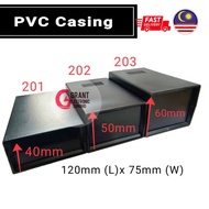 ABS DIY Black Plastic Electronic Project Box Enclosure Case, 201 202 203 - 7.5cm(W)*12cm(L)*4cm(H)/ 