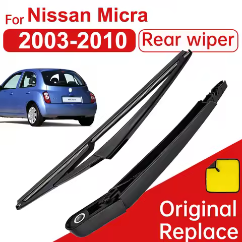 Rear Windshield Wiper Arm W/ Blade for 2003-2010 Nissan Micra Windshield Windscreen Clean Back Windo