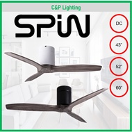 Spin Quincy Espada (Ash Blade) 43" / 52" / 60" DC Ceiling Fan with Optional LED