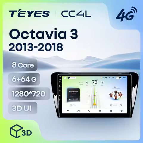 TEYES CC4L For Skoda Octavia 3 A7 2013 - 2018 Car Radio Multimedia Video Player Navigation Stereo GP