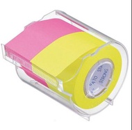 日本大和 YAMATO 螢光便利貼/標籤貼 連補充裝 25MM*10M (強粘著)