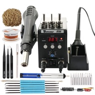 8586 700W Hot Air Gun Electric Soldering Iron 2 In 1 Soldering Station SMD Rework Hot Air Gun For We