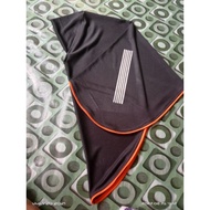 tudung sukan piping oren