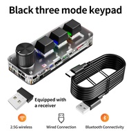 2.4G 3-key Customize Bluetooth Keyboard Macro Knob Copy Paste Shortcut Key E-sports Game Mini Mechan