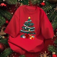 【HOT】Christmas T-shirt 2025 Go4 Merry Christmas Cotton 100% Xmas Gift Unisex Baju#032