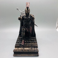 【Special offer】 Executive Knight Pen Holder With Helmet Bronze Statue Roman Rider Magnetic Kneeling 