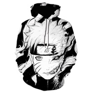 Naruto Anime Sasuke Hoodies Men Sweatshirt Harajuku Kids Hooded Autumn Winter Pullovers Kakash Hip Hop Child Tracksuits