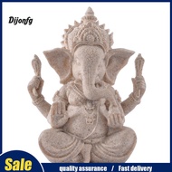 Dj Sandstone Hindu Elephant Statue Ganesha Buddha Sculpture Figurine Home Decor
