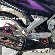 Zin Ex 135cc (2006-2014) exhaust screw, Sirius Rc Salaya stainless steel installed like original