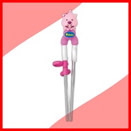 [edison] 3D Stainless Steel Training Chopsticks Stage 1 Right-Hand, 1pc / Korean Training Chopsticks