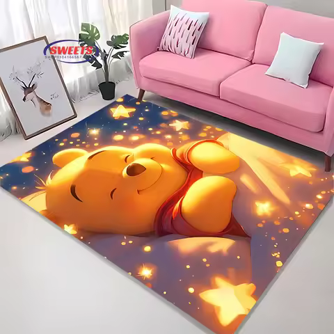 Potdemiel Classic Disney Winnie The Pooh Carpet, Living Room Bedroom Children's Room of Choice, Non-