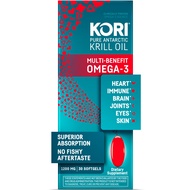 Oil Omega 3 Supplement, Antarctic Krill Oil with Superior Absorption vs Fish Oil, Krill Oil 1200mg S