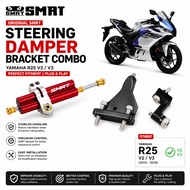 SMRT Damper Bracket Combo Yamaha R25 v2 v3 Steering Damper Stabilizer Damper Bracket Siap Sedia