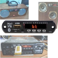 Click Audio Mobil Mp3 Kit Modul Bluetooth Versi 5.0 USB AUX Fm Ridio 12V Papan Dekoder Pemutar MP3 M