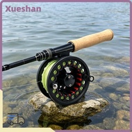 XUEXII Fly Reel Combo, Large Arbor Backing Leader Fly Fishing Reel, Durable 3/4 5/6 WT WF Floating F