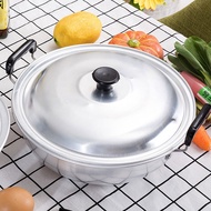 YTRYTWE Double Ears Thickened General Old Style Multi-purpose Non-stick Aluminum Cookware Stew Pot gas cooker Soup Pot