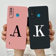 For Itel A56 / Itel A56 Pro Cute Initial Letters Lens Protective Shockproof Case ItelA56 A56Pro Soft