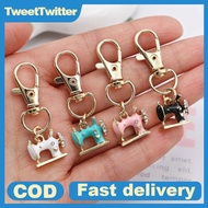 TweetTwitter 4pcs Mini Sewing Machine Keychains – A Stitch Of Memory & Meaning, Vintage Miniature En