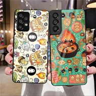 Howl's Moving Castle Studio Ghibli 05 Glass Phone Case For Samsung Galaxy A14 A16 A30 A22 A32 A33 A1
